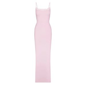Skims Fits Everybody Lace Long Slip Dress